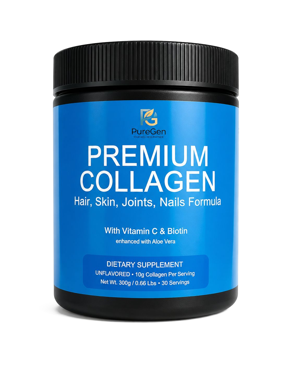 PureGen Premium Collagen - Kolagjen Premium për Lëkurën, Flokët dhe Nyjet